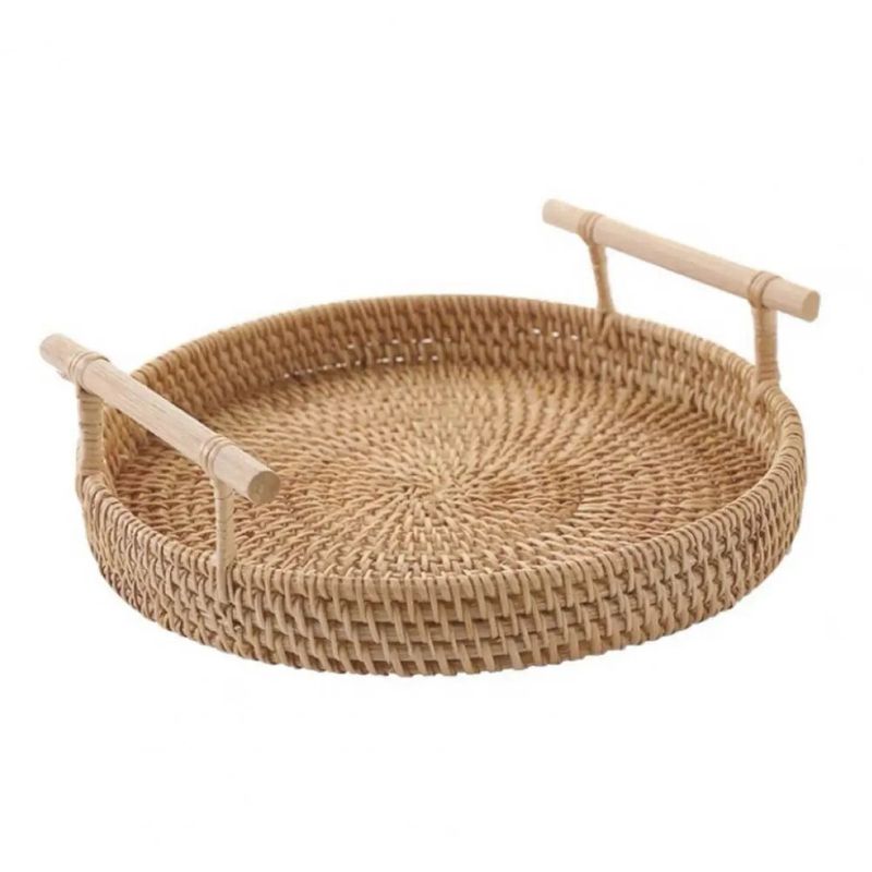 Cesta Redonda Rattan & Bamboo